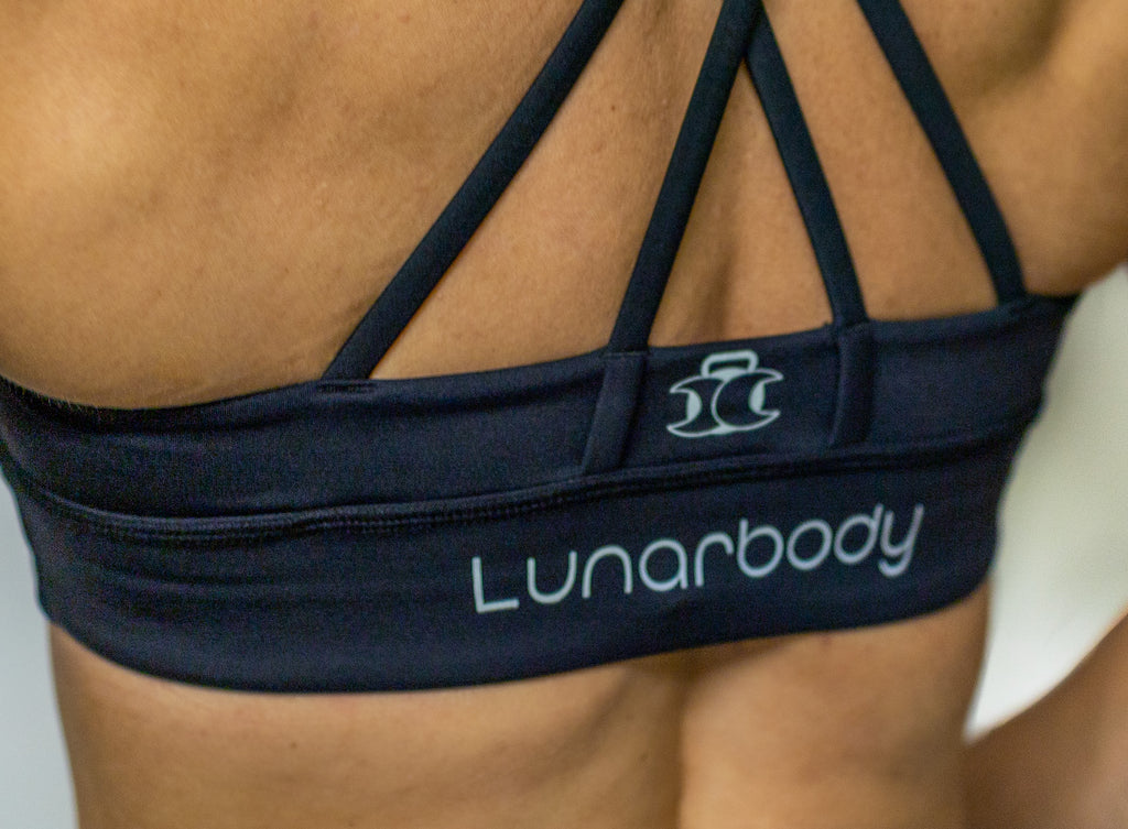 High Neck Nova Sports Bra- Black