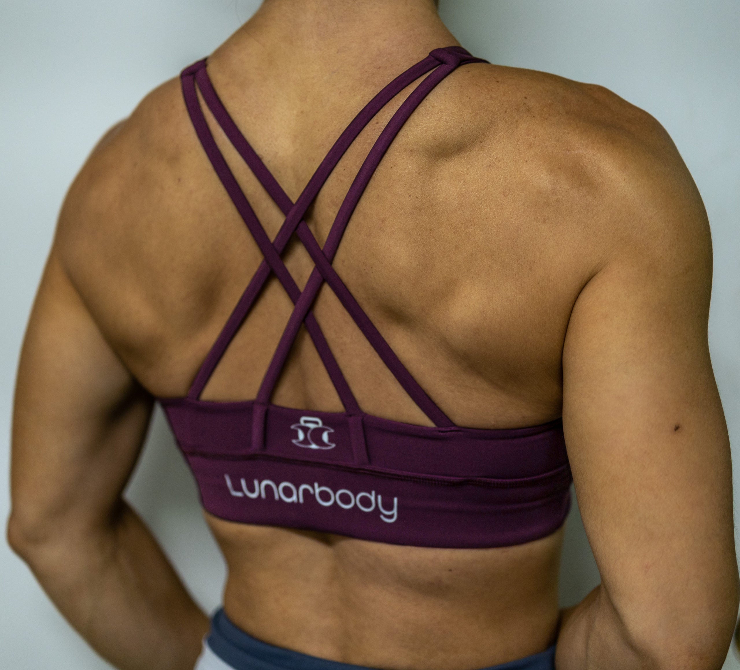 High Neck Nova Sports Bra- Burgundy