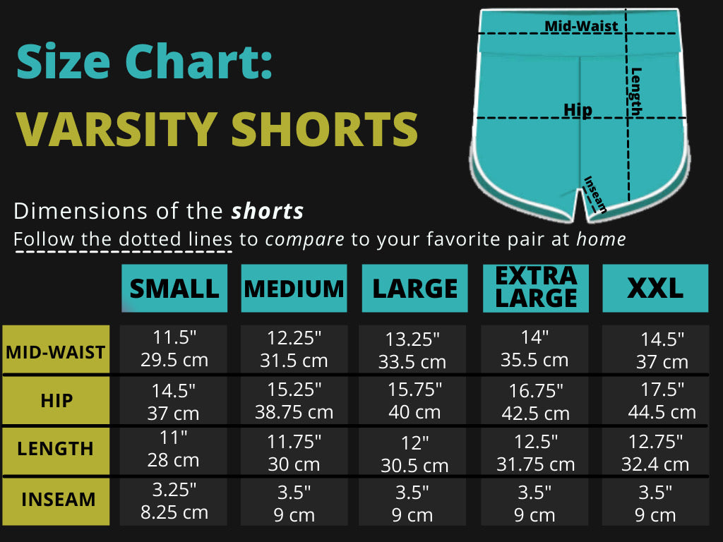 Varsity Shorts- Sea Foam