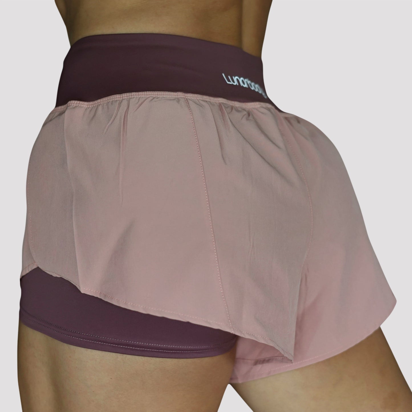 Flex 2-in-1 Shorts, Plum Rose