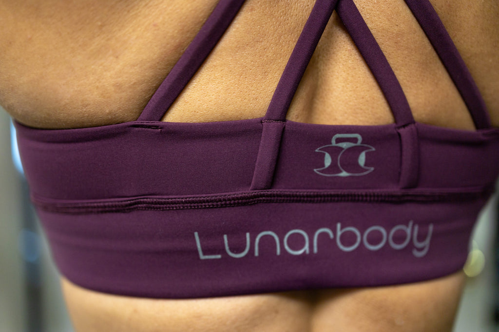 High Neck Nova Sports Bra- Burgundy