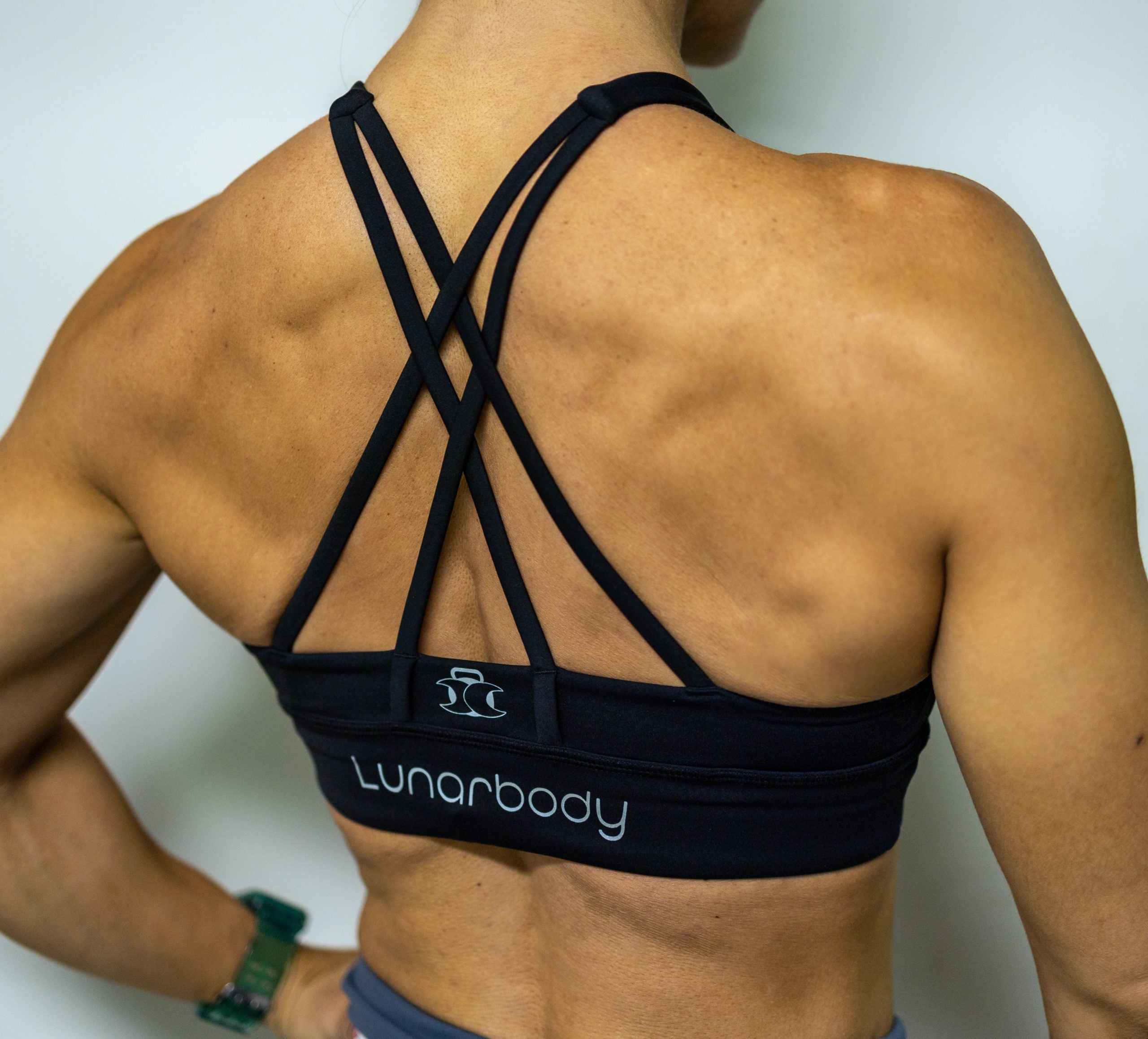 High Neck Nova Sports Bra- Black