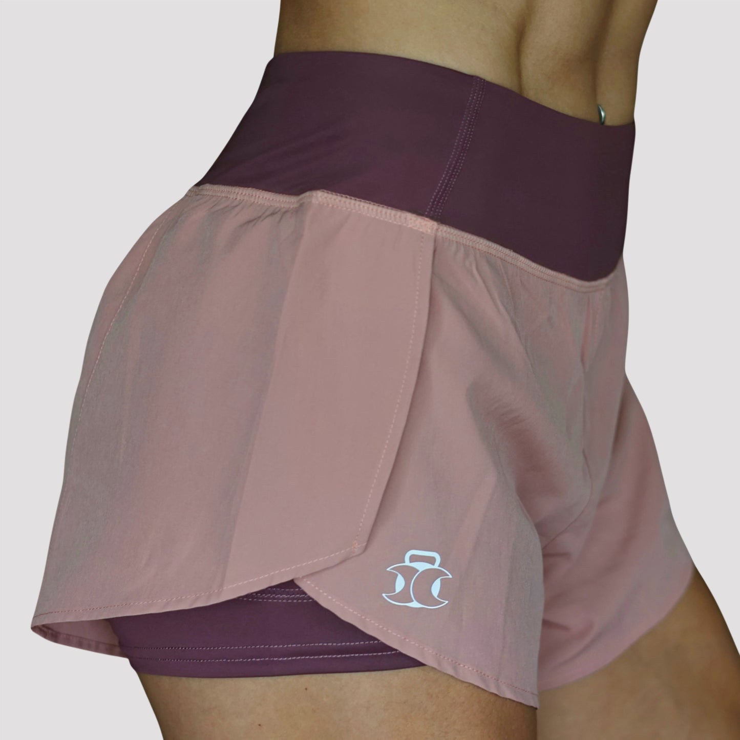Flex 2-in-1 Shorts, Plum Rose