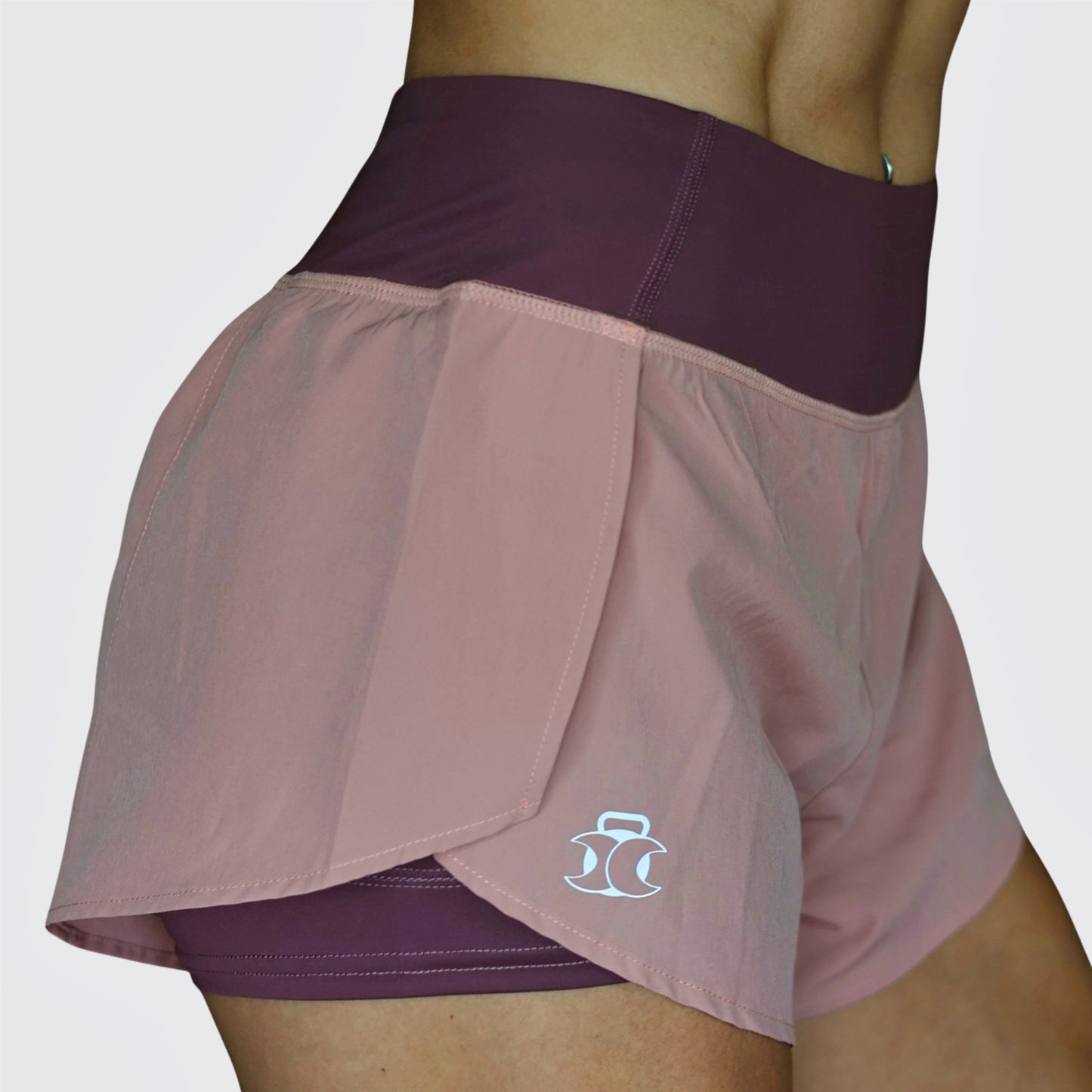 Flex 2-in-1 Shorts, Plum Rose