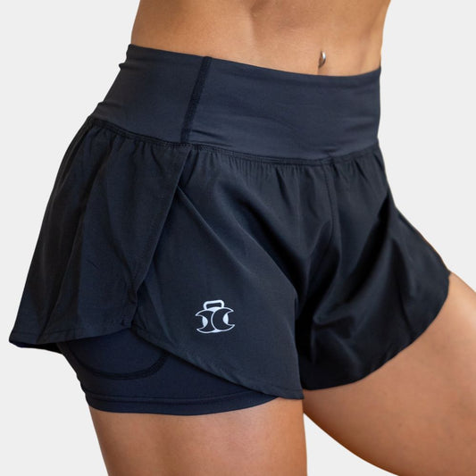 Flex 2-in-1 Shorts, Black