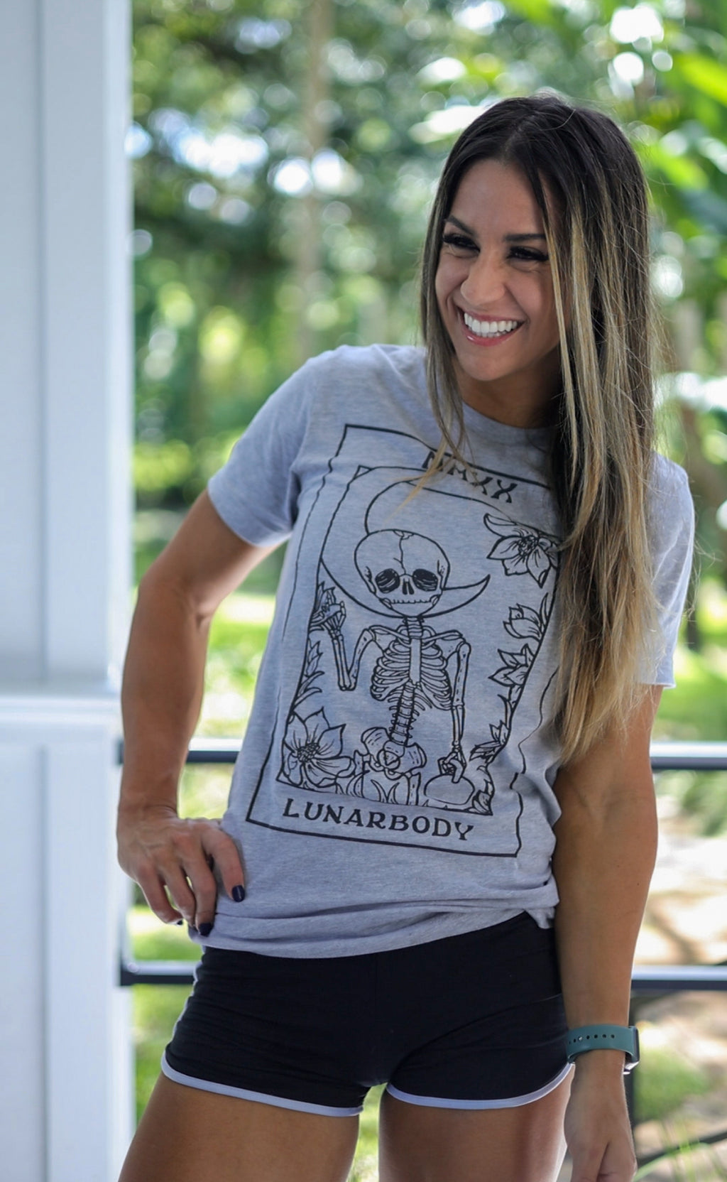 Unisex LunarBody Tarot T-Shirt- Grey