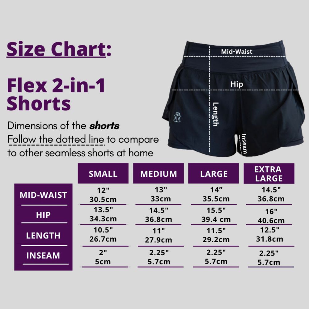 Flex 2-in-1 Shorts, Black
